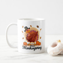 Taza de café Feliz Día de Acción de Gracias