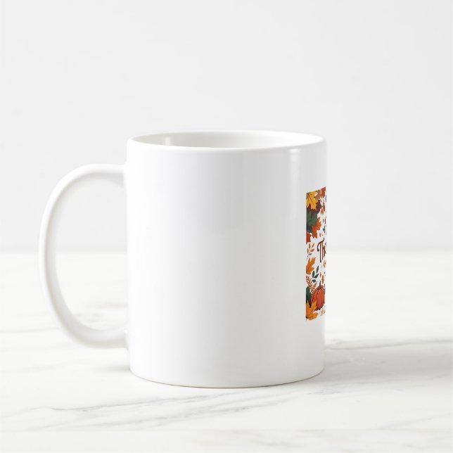 Taza De Café Feliz Día de Acción de Gracias - Calabazas de otoñ (Izquierda)