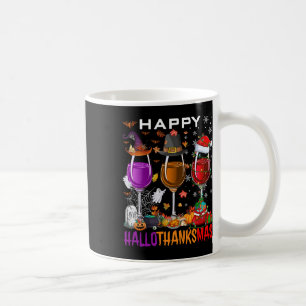 Taza De Café Feliz Día de Acción de Gracias de Hallothanksmas W