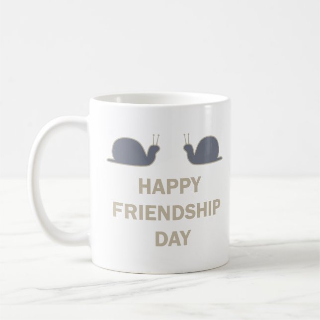Taza De Café Feliz día de amistad, ideas de regalo (Izquierda)