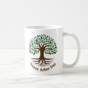 Taza De Café Feliz Día de Arbor