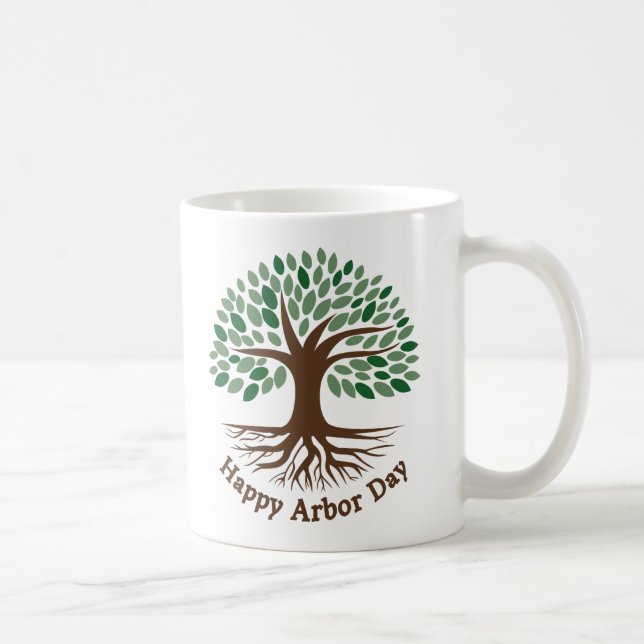 Taza De Café Feliz Día de Arbor (Derecha)