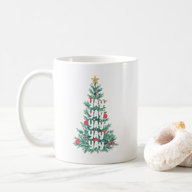 Taza De Café Feliz día de boda para Navidades modernos (Con donut)