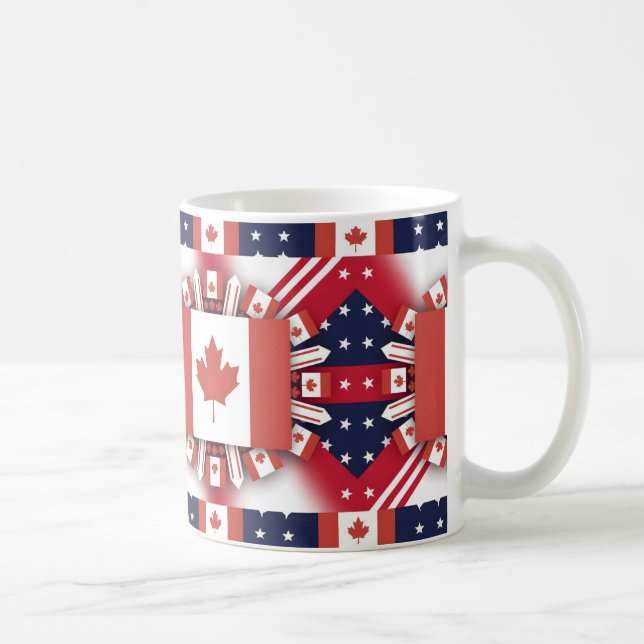 Taza De Café Feliz Día de Canadá (Derecha)