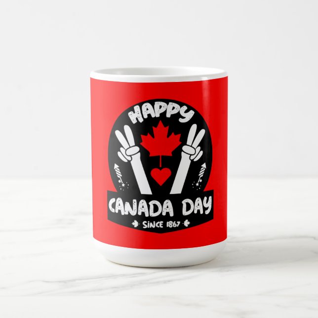 Taza De Café Feliz Día de Canadá 1 de julio (Centro)
