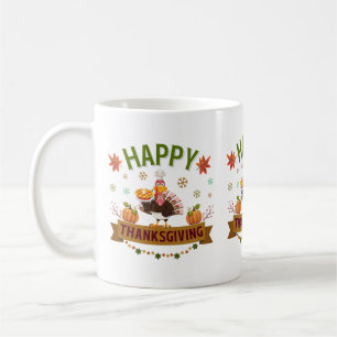 Taza De Café Feliz Día de Gracias Turquía Mug