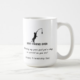 Taza De Café Feliz Día de la Amistad mejor amigo pescando