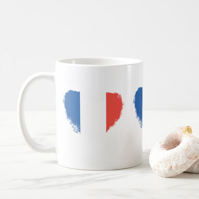 Taza De Café Feliz Día de la Bastilla Corazones café Mug (Subido por el creador)