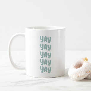 Taza De Café Feliz Día de la Boda Moderna
