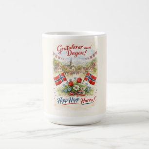 Taza De Café Feliz Día de la Constitución de Noruega - 17 de Ma