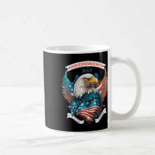 Taza De Café Feliz Día De La Independencia, Águila Estadouniden