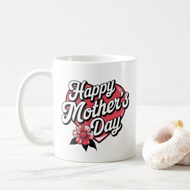 Taza De Café Feliz Día de la Madre (Con donut)