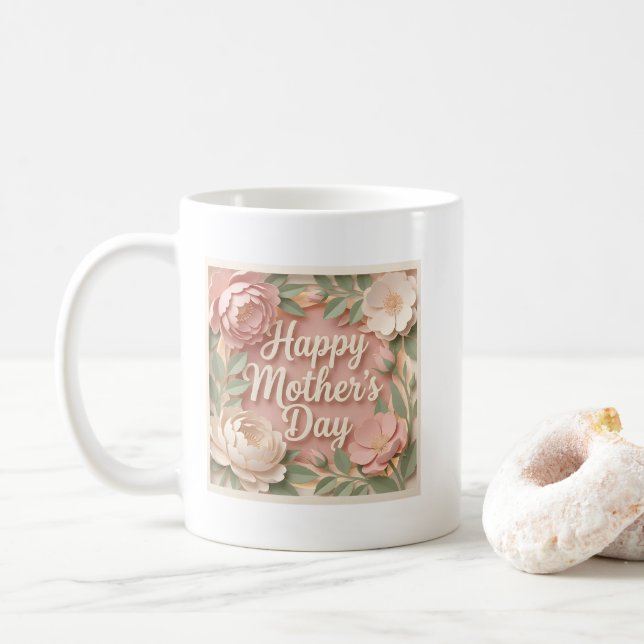 Taza De Café Feliz Día de la Madre Adorable  (Con donut)