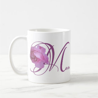 Taza De Café Feliz Día de la Madre bonito rosa rosa floral eleg