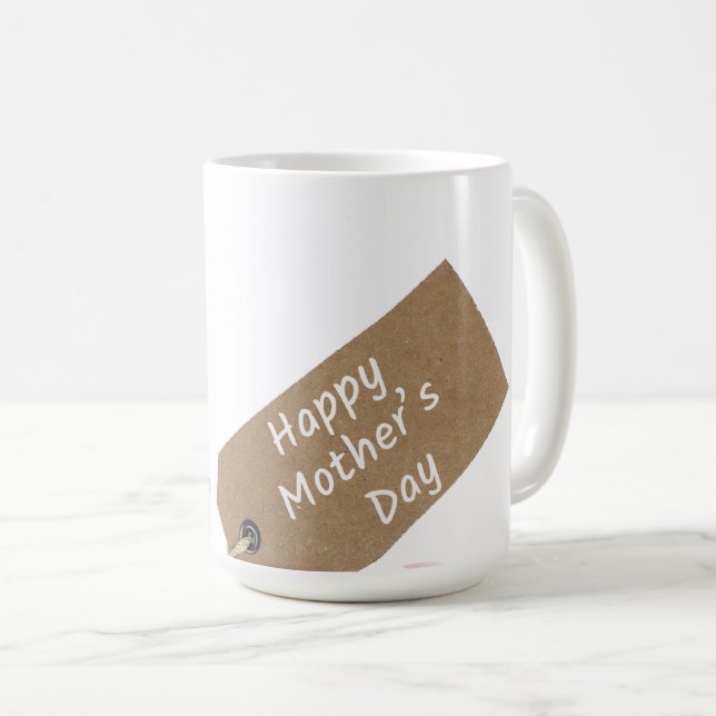 Taza De Café Feliz Día de la Madre Café Floral Mug (Anverso derecho)