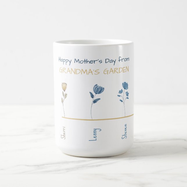 Taza De Café Feliz Día de la Madre desde el JARDÍN DE GRANDMA (Centro)