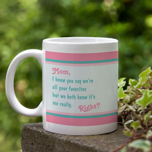Taza De Café Feliz Día de la Madre desde tu favorito - Pink Aqu