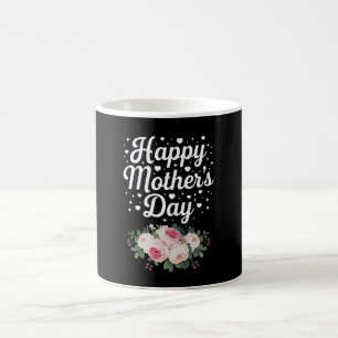Taza De Café Feliz Día de la Madre Floral Bonita Mamá Abuela Es