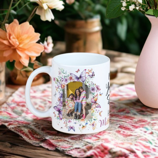 Taza De Café Feliz Día de la Madre Flores Silvestres Foto de ma (Subido por el creador)