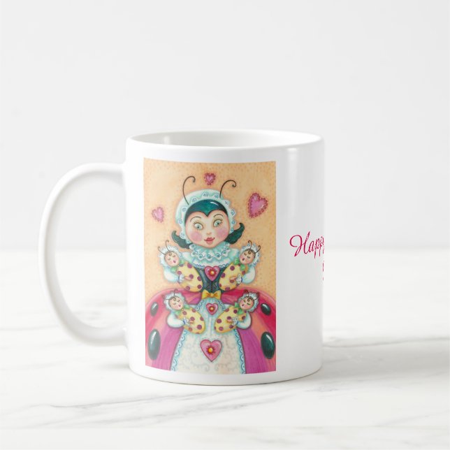 Taza De Café Feliz Día de la Madre LADYBUG MUG (Izquierda)
