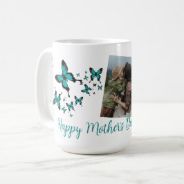 Taza De Café Feliz Día de la Madre Mariposa Foto Bonita