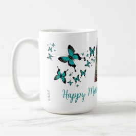 Taza De Café Feliz Día de la Madre Mariposa Foto Bonita 