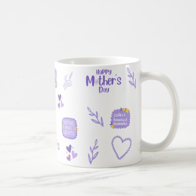 Taza De Café Feliz Día de la Madre Mug (Derecha)