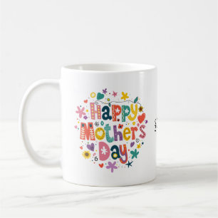 Taza De Café Feliz Día de la Madre Regalo de foto de nombre per