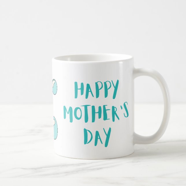 Taza De Café Feliz Día de la Madre Tortoise Mug - (Derecha)
