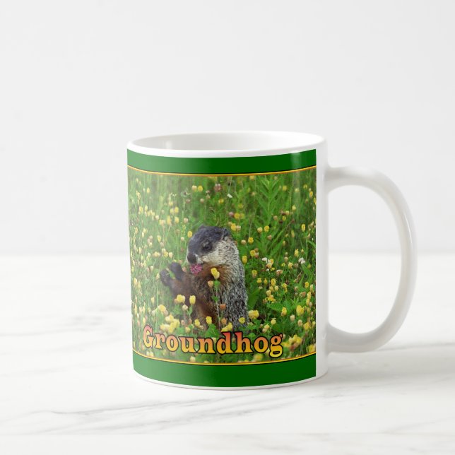 Taza De Café Feliz Día de la Marmota (Derecha)