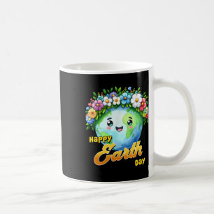 Taza De Café Feliz Día de la Tierra Camisas Arcoiris Día de la