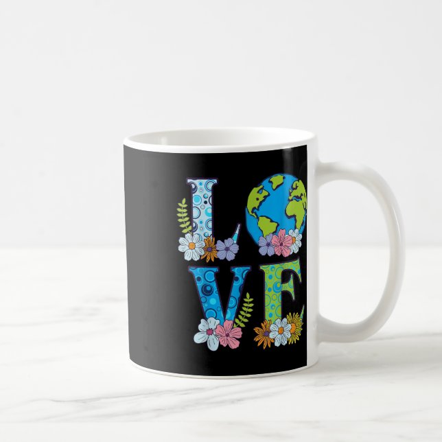 Taza De Café Feliz Día de la Tierra Cumpleaños Salvar a la Natu (Derecha)