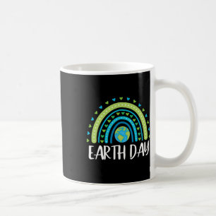 Taza De Café Feliz Día de la Tierra el arcoiris cutáneo Día de