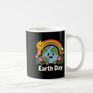Taza De Café Feliz Día de la Tierra Tierra Linda Con Día de la