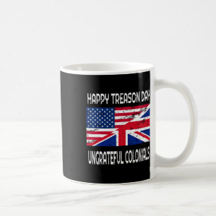 Taza De Café Feliz Día de la Traición, desagradecidos colonos F
