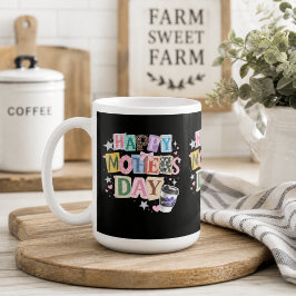Taza De Café Feliz día de las madres, mamá agradecida
