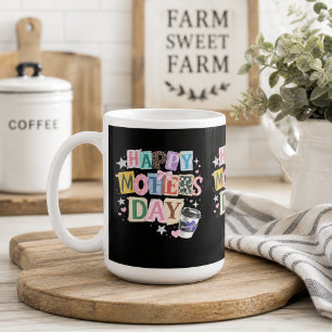 Taza De Café Feliz día de las madres, mamá agradecida