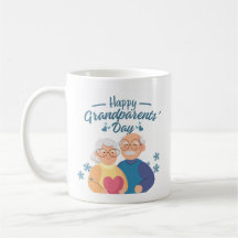 "Feliz Día de los Abuelos" Regalo para Abuela y Ab