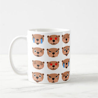 Taza De Café feliz día de los cerdos base linda emoji kawaii