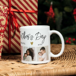 Taza De Café Feliz Día de los Padres como Collage de fotos del 