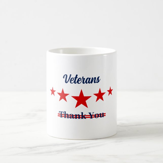 Taza De Café Feliz Día de los Veteranos (Centro)