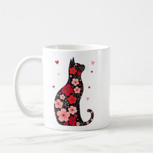 Taza De Café Feliz Día de Meowentine, Día de San Valentín de ga