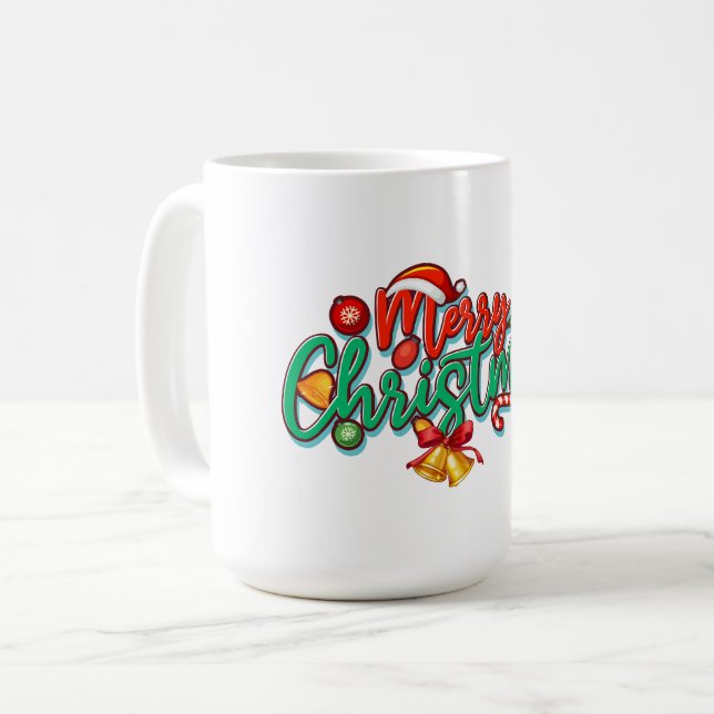 Taza De Café feliz día de navidad (Anverso izquierdo)