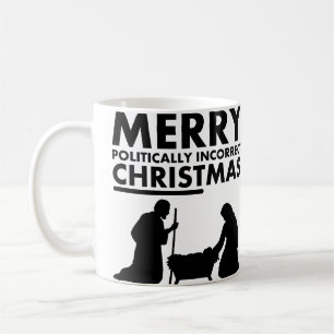 Taza De Café Feliz Día de Navidad Políticamente Incorrecto Mug