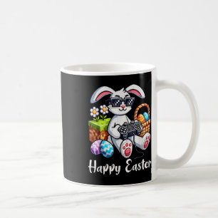 Taza De Café Feliz Día de Pascua Bunny Egg Video Game Kids Mens