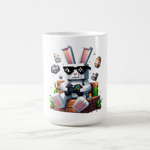 Taza De Café Feliz Día de Pascua Bunny Egg Video Gamer Pascua