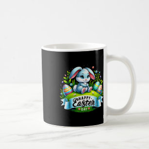 Taza De Café Feliz Día de Pascua Bunny Gracioso Coincidencia Pa