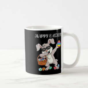 Taza De Café Feliz Día de Pascua Rabbit Dabbing Eggs Niños pequ