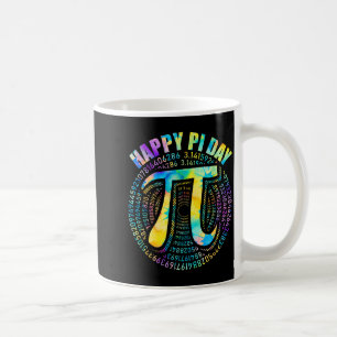 Taza De Café Feliz Día de Pi Tie Dye 3,14 Símbolo Número Pi Mat