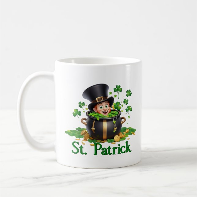 Taza De Café Feliz Día de San Patricio (Izquierda)